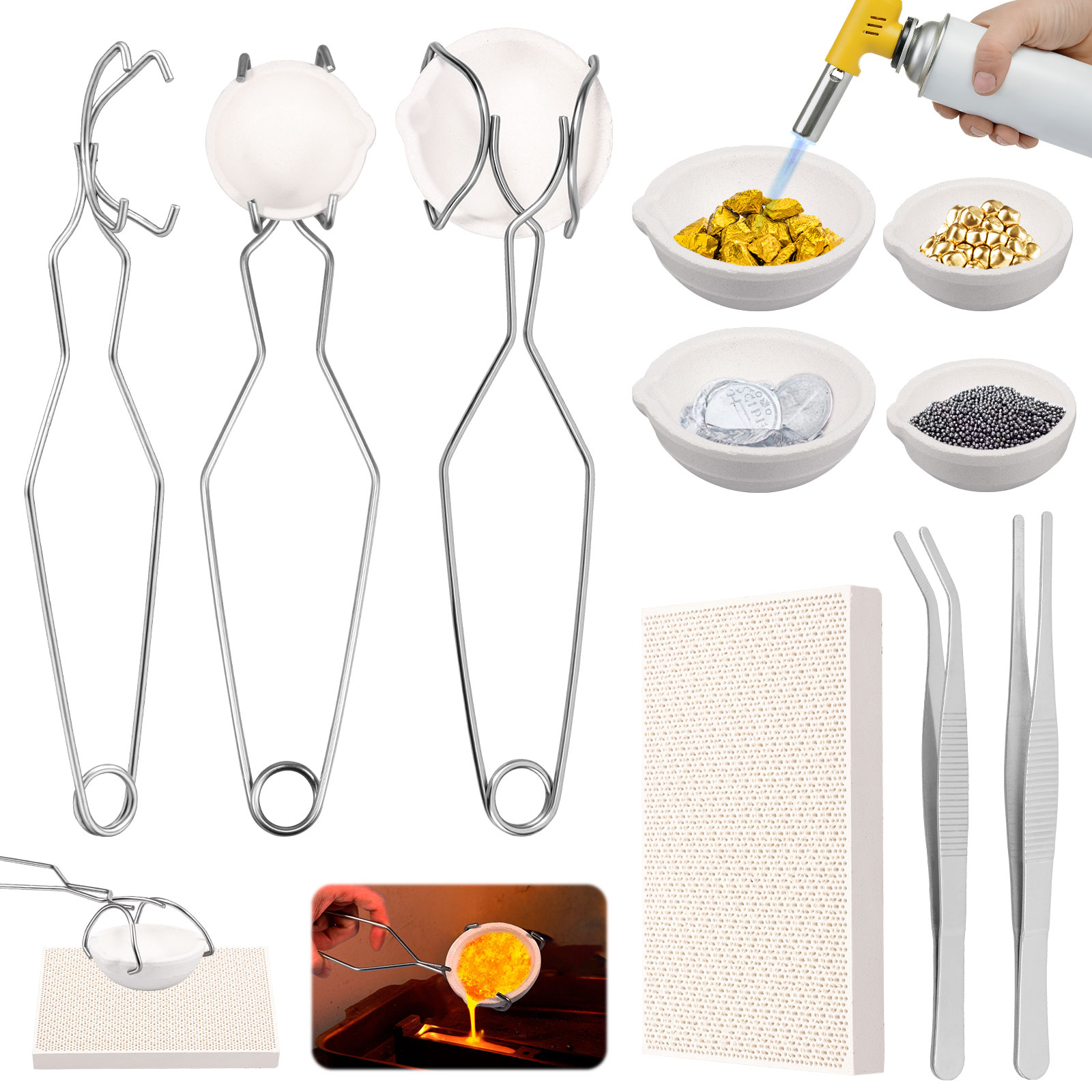Jewelry Making Torch - طقم بوتقة صهر وصب عالي النقاء