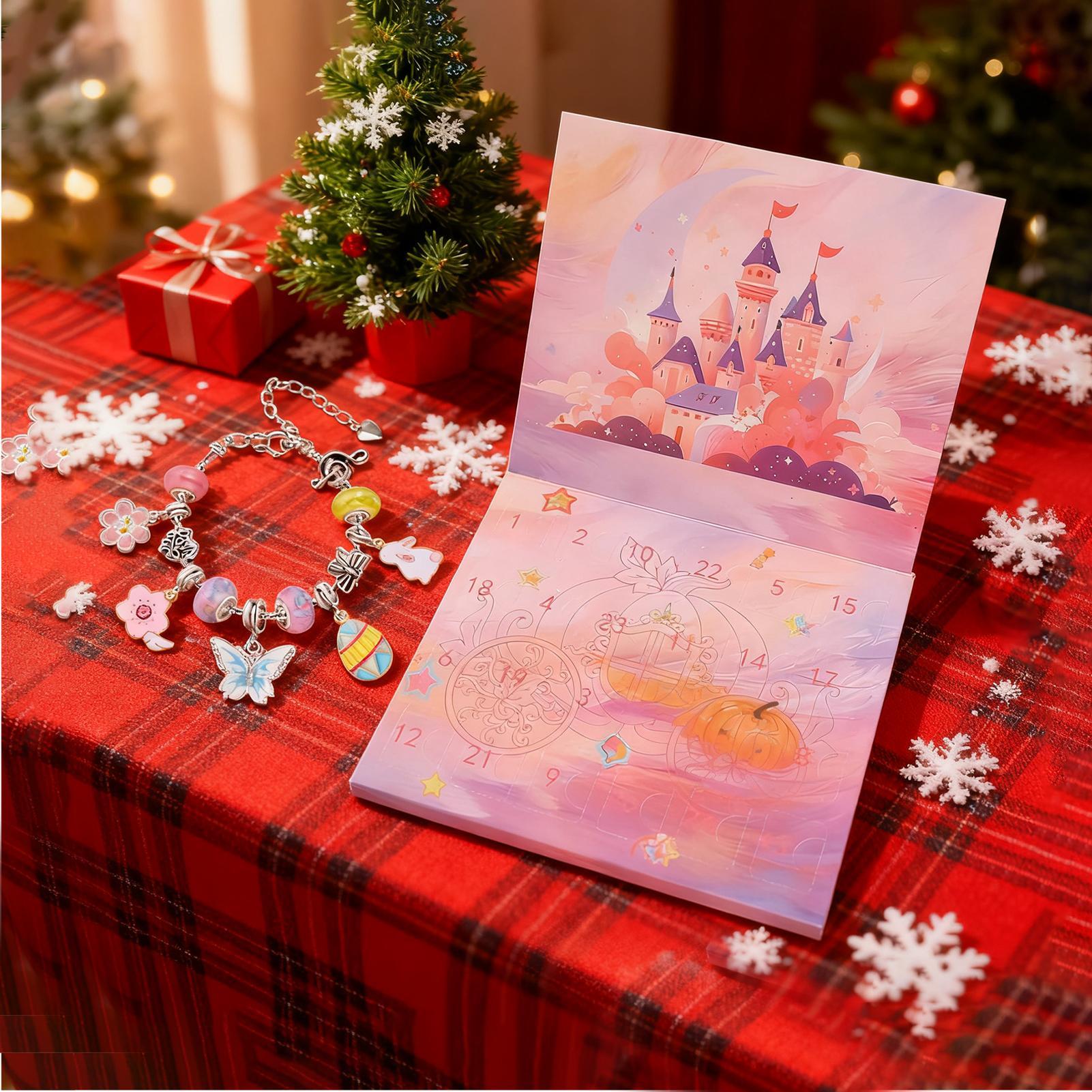 Jewelry Making Advent Calendar - سوار عيد الميلاد مجيء الفتيات 24
