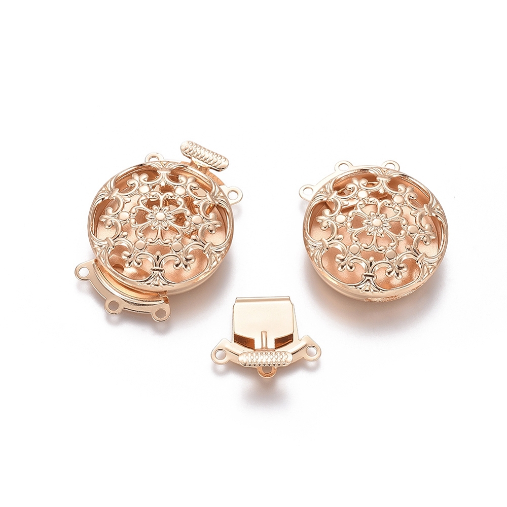 Jewelry Making Pieces - 10 مجموعات من مشابك صندوقية نحاسية