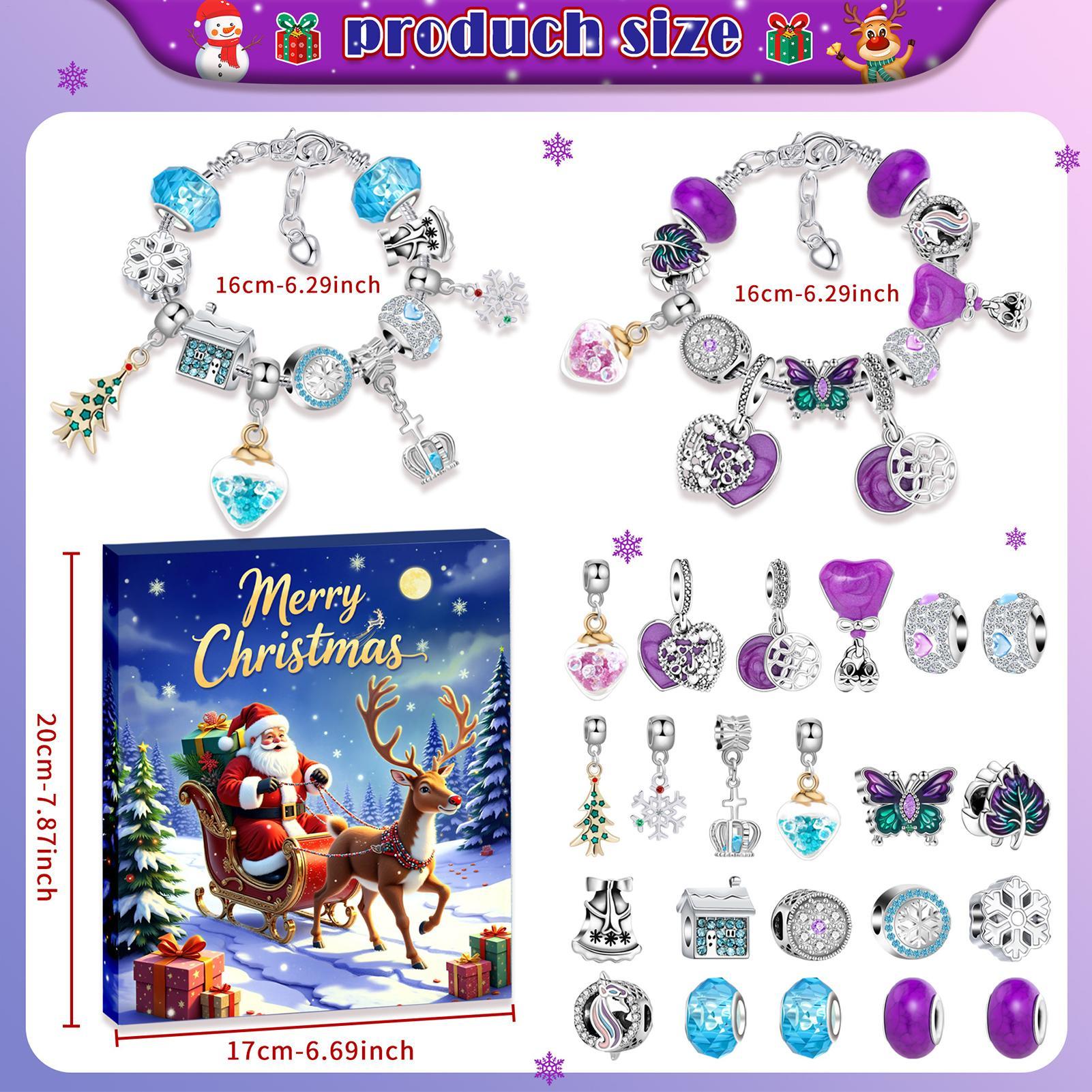 24 يوما عيد الميلاد العد التنا - مراجعة Jewelry Making Advent Calendar وسعره