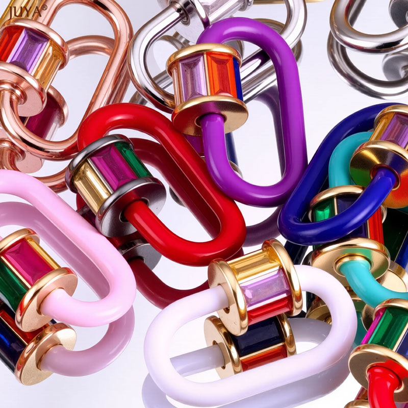 مشبك كاربينر من المينا الكريست - مراجعة Jewelry Making Materials وسعره