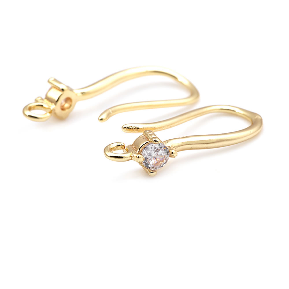 18K الذهب اللون النحاس مع الزر - مراجعة Jewelry Making Earring Supplies وسعره
