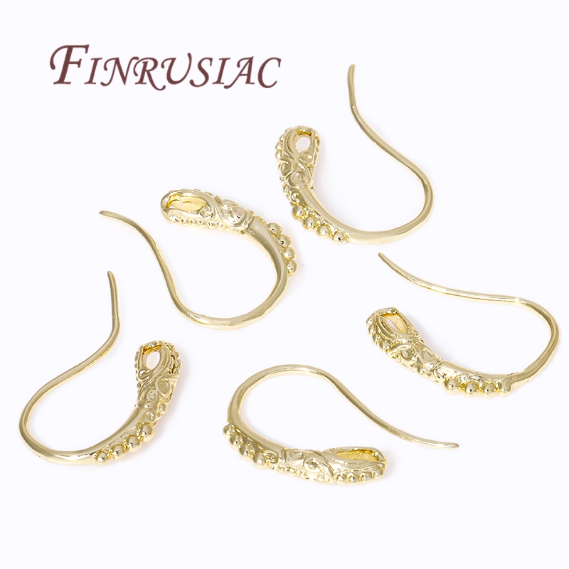 18K مطلية بالذهب القرط أسلاك ا - مراجعة Jewelry Making Earring Supplies وسعره