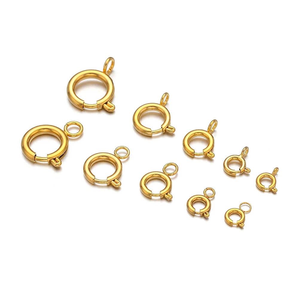 10 قطع مشابك حلقات زنبركية دائ - مراجعة Jewelry Making Materials وسعره