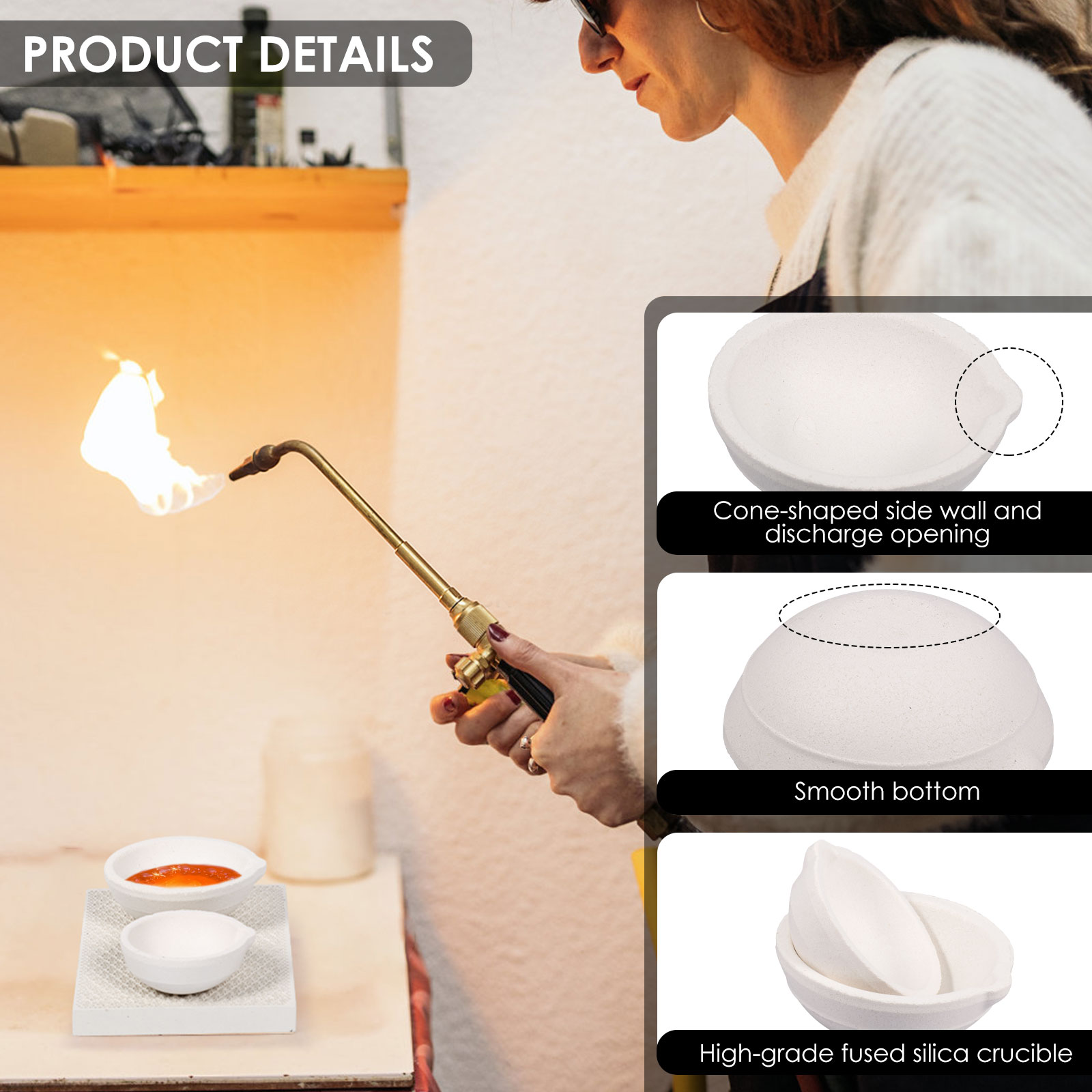 طقم بوتقة صهر وصب عالي النقاء  - مراجعة Jewelry Making Torch وسعره