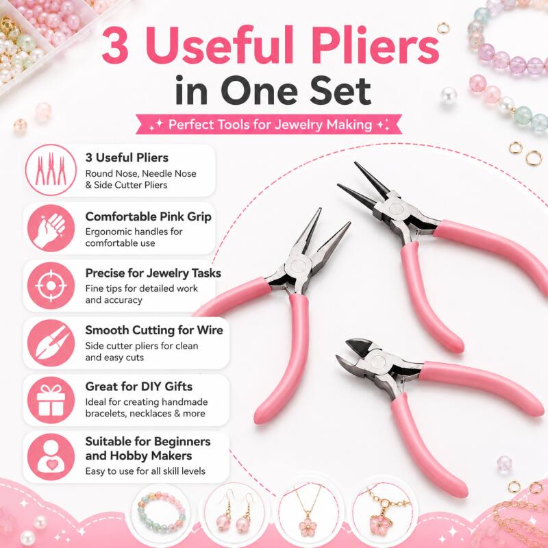 مجموعة واحدة من أدوات اليد الي - مراجعة Jewelry Making Pliers Set وسعره