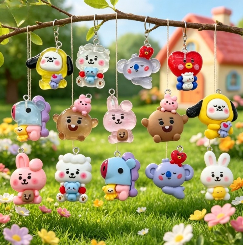 7 قطع من إكسسوارات BT21 الكرتو - مراجعة Jewelry Making Earring Supplies وسعره
