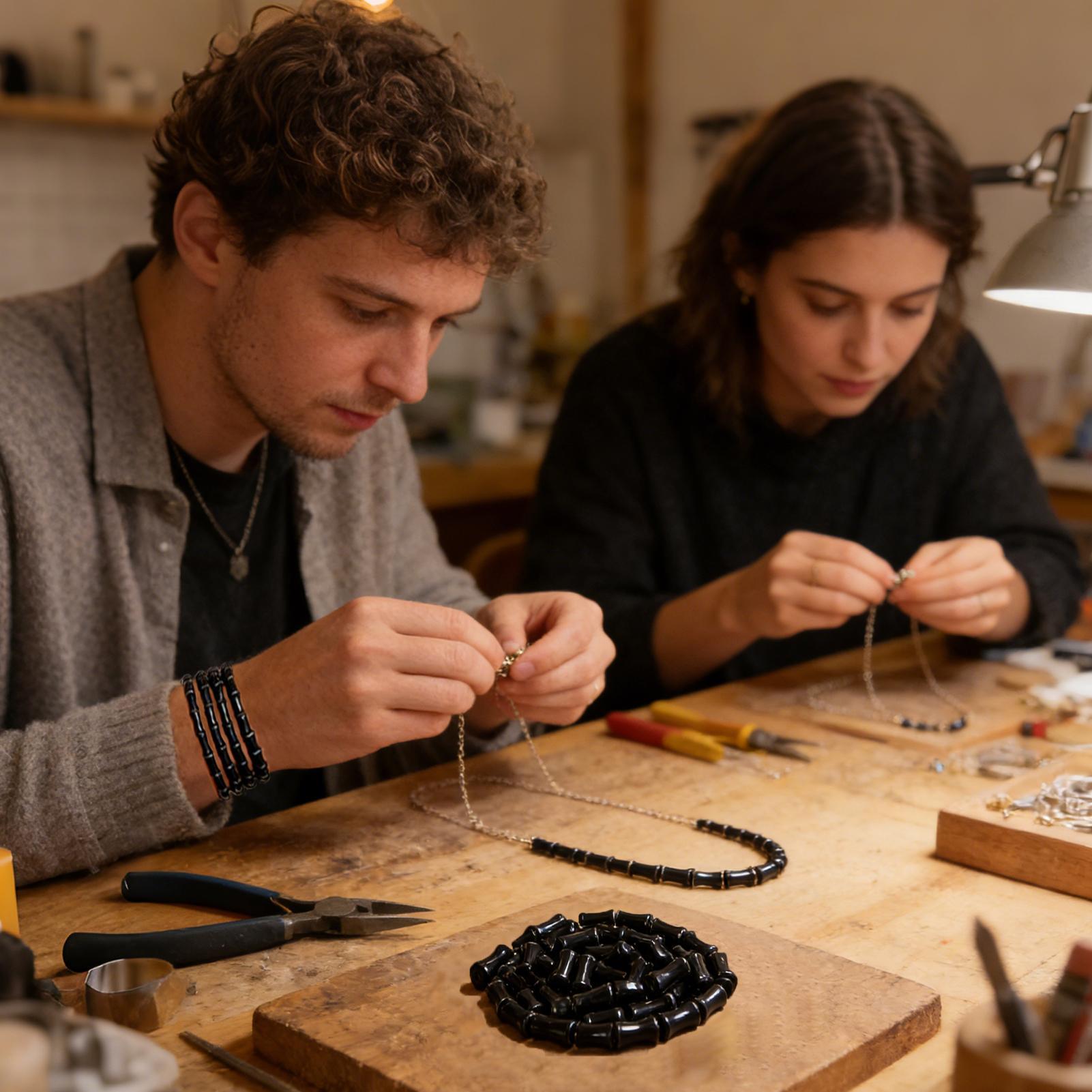 خرز زجاجي 50 قطعة، إكسسوارات ص - مراجعة Jewelry Making Workshop For Kids وسعره